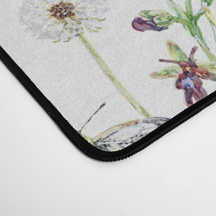 Spring Frogs and Orchids - Light Green Desk Mat Gallery Image 4