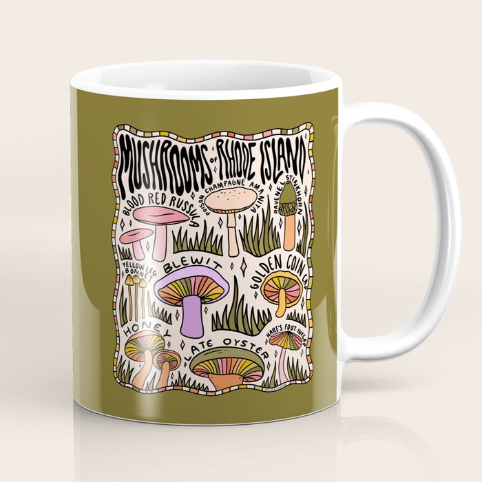 Mushrooms of Rhode Island Coffee Mug Gallery Image 1