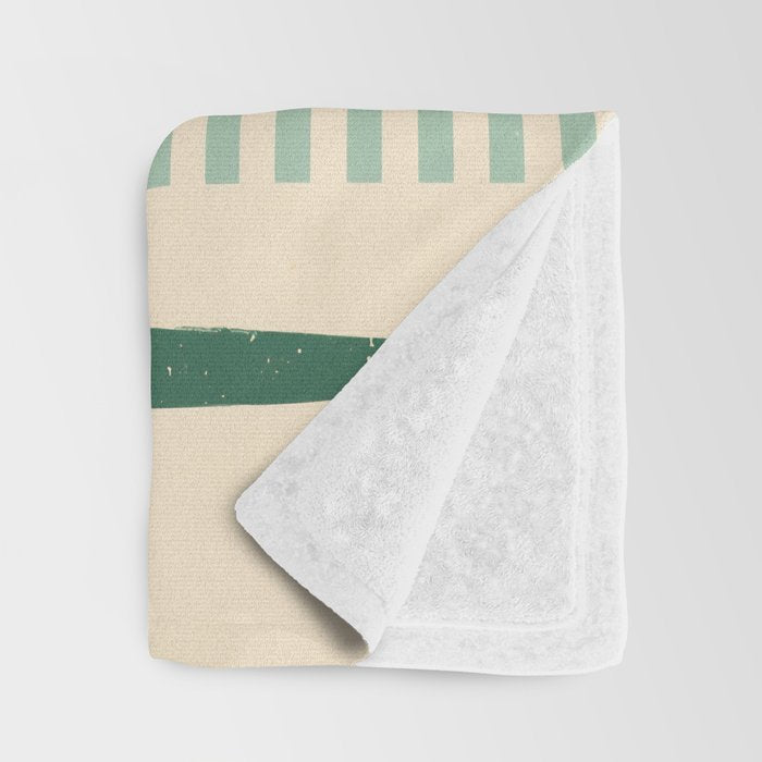 Retro Olive Bowl Illustration Throw Blanket Gallery Image 3