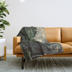 Pacific Northwest River - Nature Photography Throw Blanket Gallery Image 1