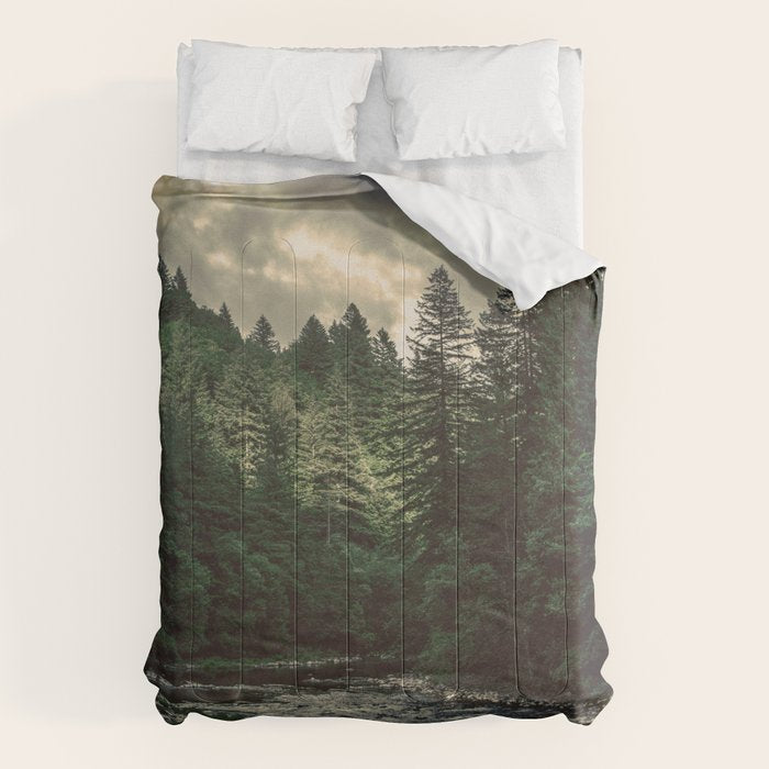 Pacific Northwest River - Nature Photography Comforter Gallery Image 1