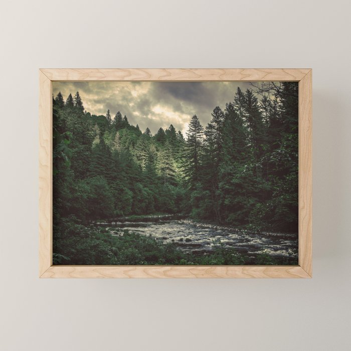 Pacific Northwest River - Nature Photography Mini Art Print Gallery Image 1