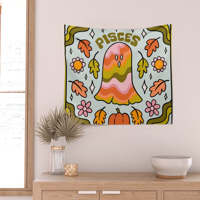 Pisces Ghost Wall Tapestry Gallery Image 2