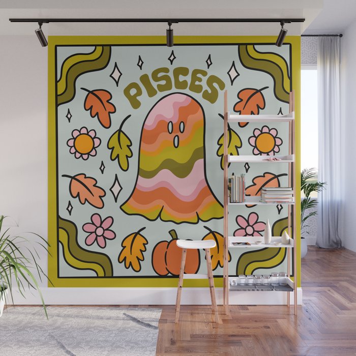 Pisces Ghost Wall Mural Gallery Image 1
