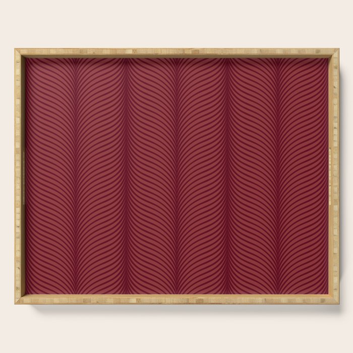 Elysian IV Ruby Red Serving Tray Gallery Image 1