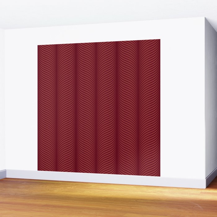 Elysian IV Ruby Red Wall Mural Gallery Image 2