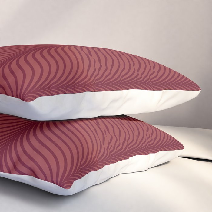 Elysian IV Ruby Red Pillow Sham Gallery Image 3