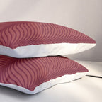 Elysian IV Ruby Red Pillow Sham Gallery Image 3