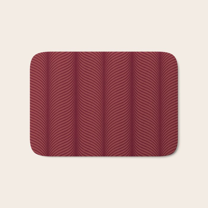 Elysian IV Ruby Red Bath Mat Gallery Image 1