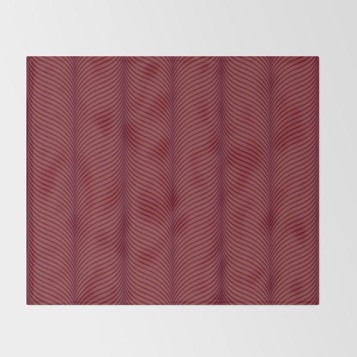 Elysian IV Ruby Red Throw Blanket Gallery Image 2