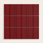 Elysian IV Ruby Red Wood Wall Art Gallery Image 1