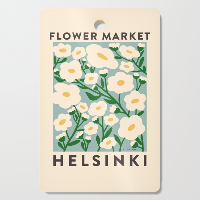 Flower Market Helsinki - Matisse Inspired Cutting Board Gallery Image 1