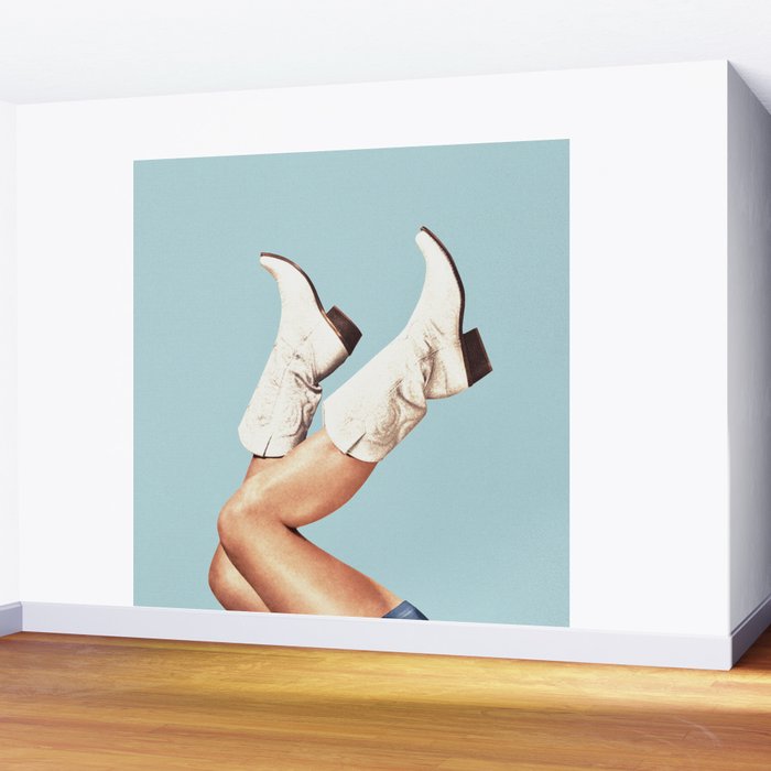These Boots - Blue Wall Mural Gallery Image 2
