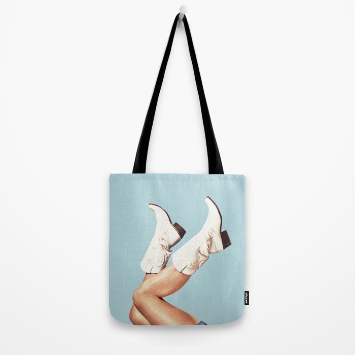 These Boots - Blue Tote Bag Gallery Image 2
