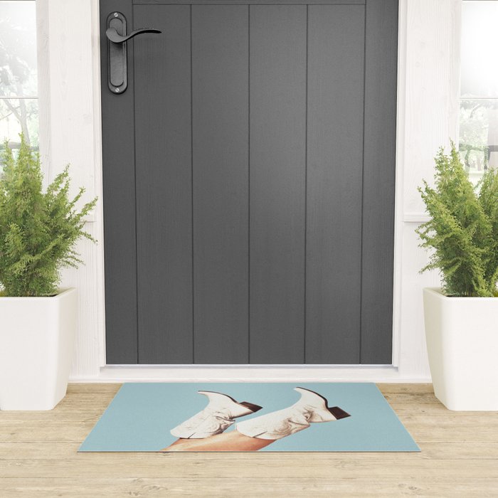 These Boots - Blue Welcome Mat Gallery Image 3