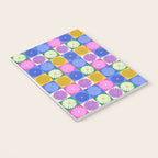 Retro Flowers Check Pattern XIV Notebook Gallery Image 3