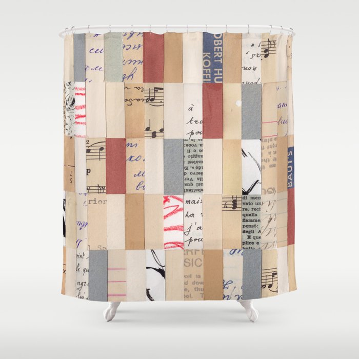 Mix of Papers Shower Curtain Gallery Image 1