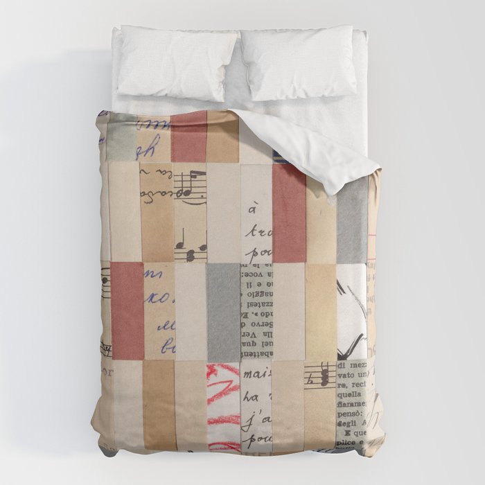 Mix of Papers Duvet Cover Gallery Image 6
