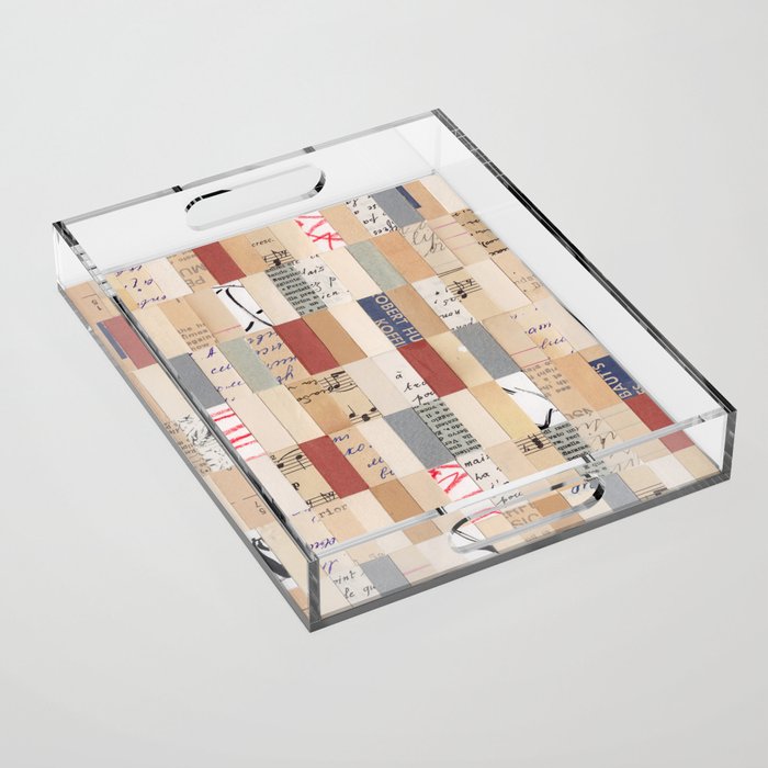 Mix of Papers Acrylic Tray Gallery Image 1