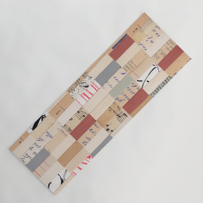 Mix of Papers Yoga Mat Gallery Image 1