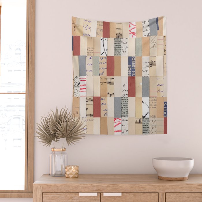 Mix of Papers Wall Tapestry Gallery Image 2