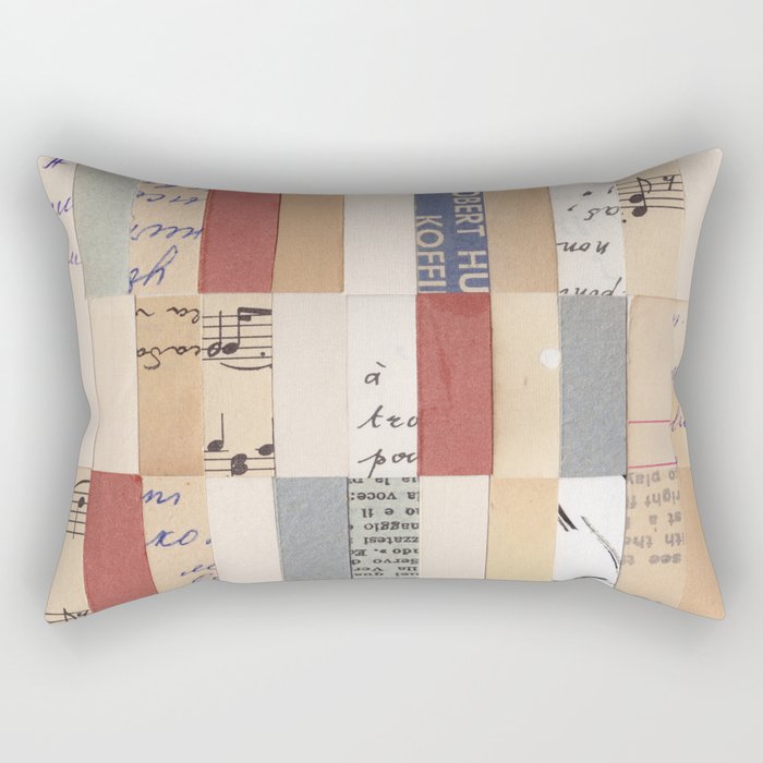 Mix of Papers Rectangular Pillow Gallery Image 1