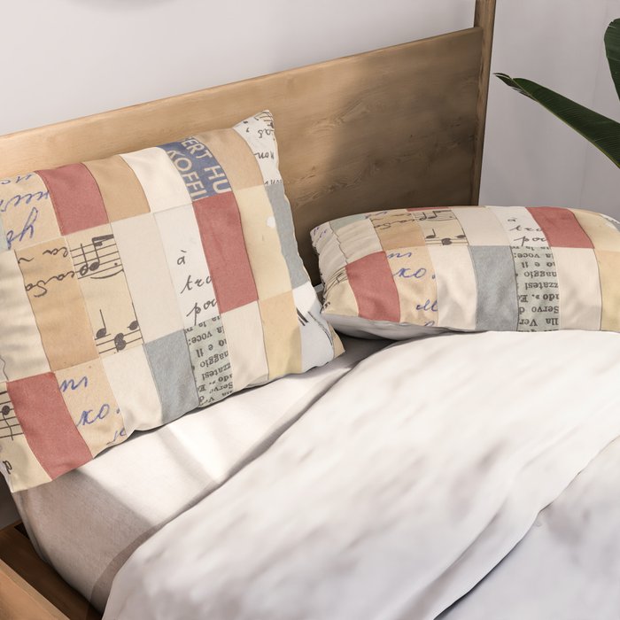 Mix of Papers Pillow Sham Gallery Image 2