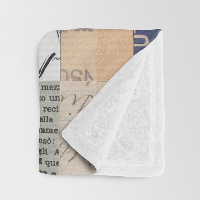 Mix of Papers Throw Blanket Gallery Image 3