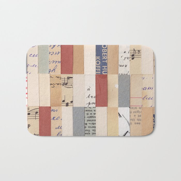 Mix of Papers Bath Mat Gallery Image 1