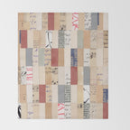 Mix of Papers Throw Blanket Gallery Image 2