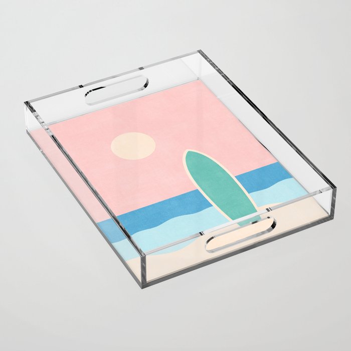 LANDSHAPES - Beach - day Acrylic Tray Gallery Image 1