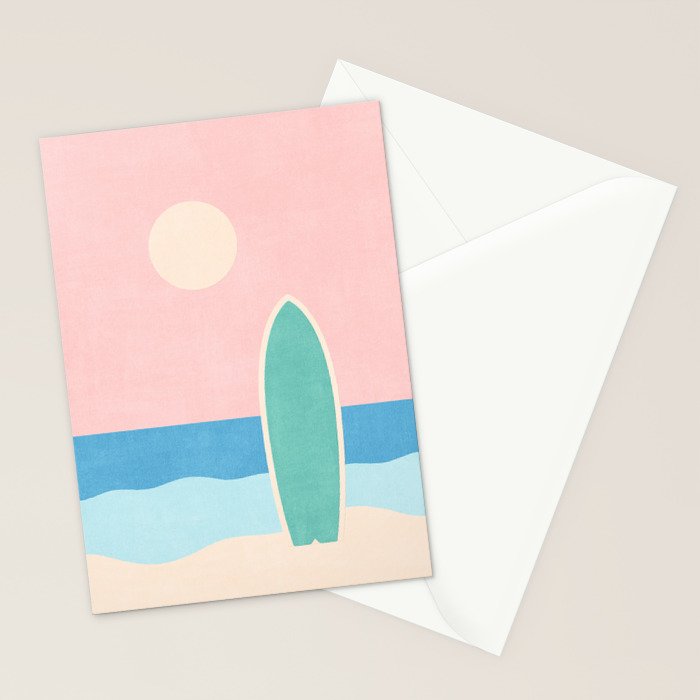 LANDSHAPES - Beach - day Stationery Card Gallery Image 2
