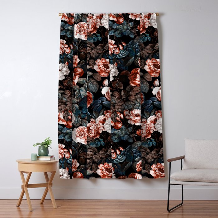 NIGHT FOREST XXIII Window Curtain Gallery Image 1