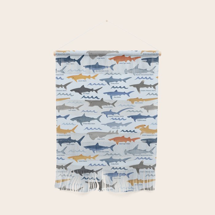 Shark Species Identification Chart Wall Hanging Gallery Image 1