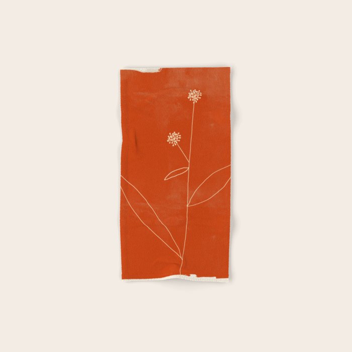 Minimal Abstract Art Plant 39 Bath Towel Gallery Image 1