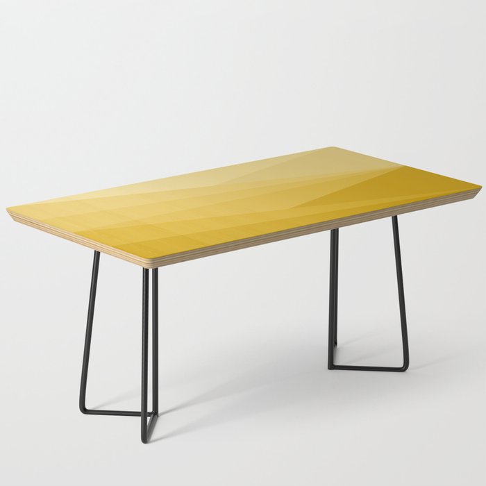 Geometric Triangles VIII Golden Yellow Coffee Table Gallery Image 1