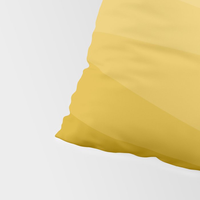 Geometric Triangles VIII Golden Yellow Pillow Sham Gallery Image 4
