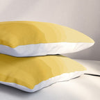 Geometric Triangles VIII Golden Yellow Pillow Sham Gallery Image 3