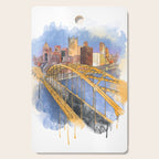 Pittsburgh Fort Pitt and Downtown Cutting Board Gallery Image 1