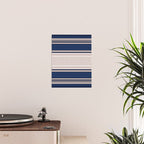 Greek Key - Meander - Blue and Beige Poster Gallery Image 2