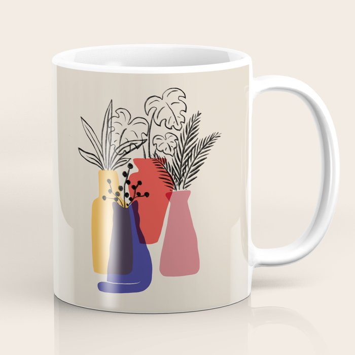 Cat and Plant 66 Coffee Mug Gallery Image 1