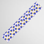 Vibrant Blue Strawberry Pattern Table Runner Gallery Image 3