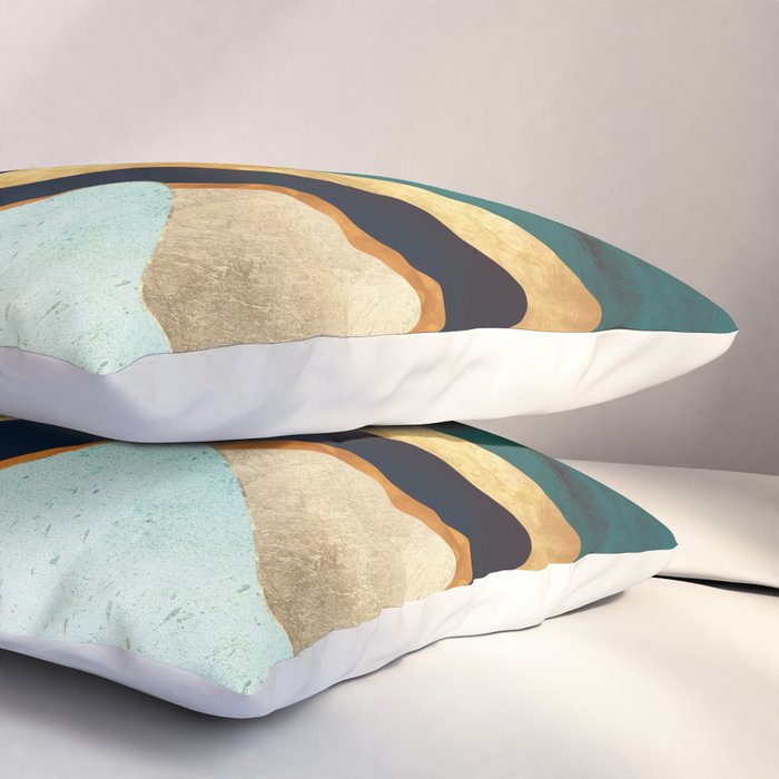 Velvet Copper Mountains Pillow Sham Gallery Image 3