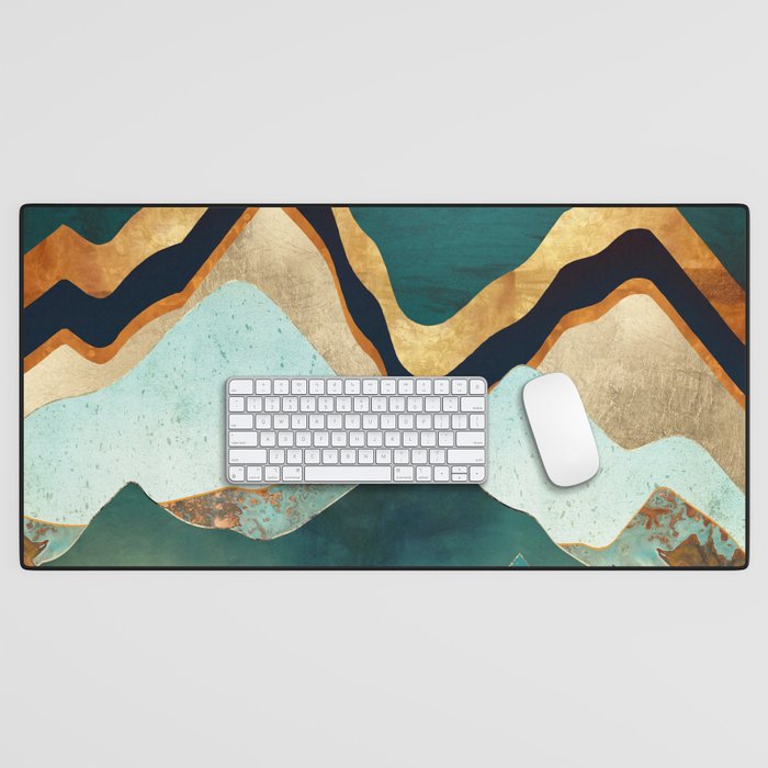 Velvet Copper Mountains Desk Mat Gallery Image 1