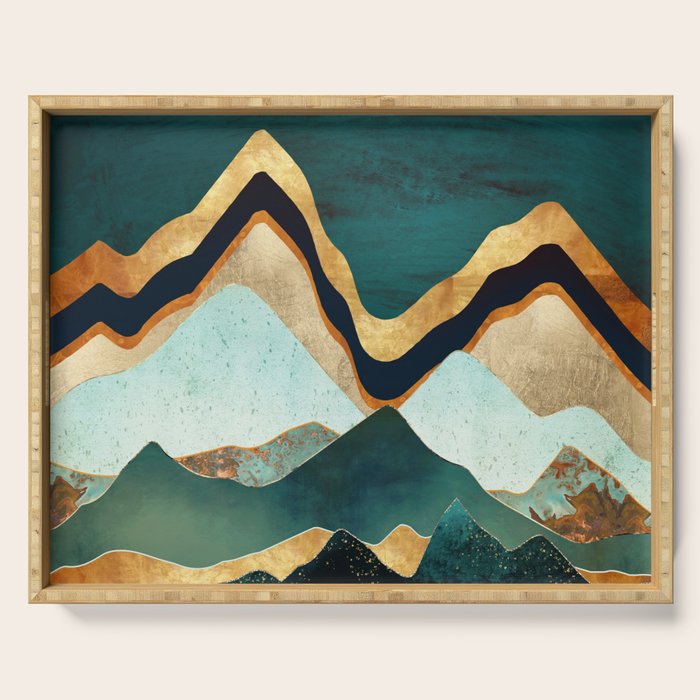 Velvet Copper Mountains Serving Tray Gallery Image 1