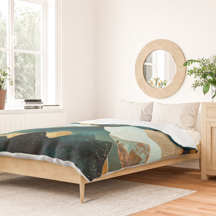 Velvet Copper Mountains Duvet Cover Gallery Image 2