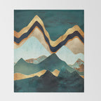 Velvet Copper Mountains Throw Blanket Gallery Image 2