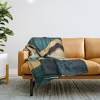 Velvet Copper Mountains Throw Blanket Gallery Image 1