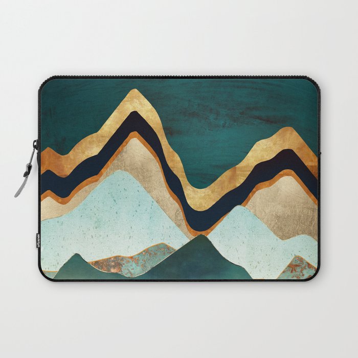 Velvet Copper Mountains Laptop Sleeve Gallery Image 1