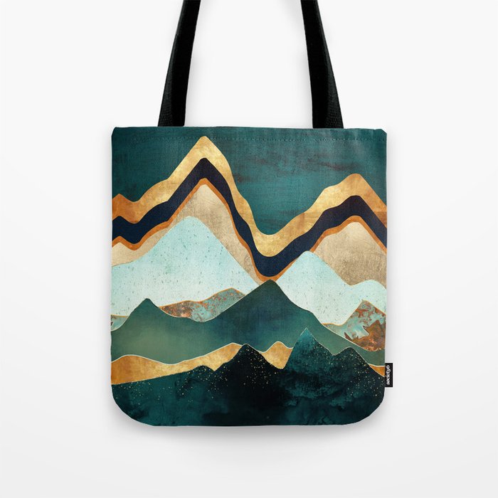 Velvet Copper Mountains Tote Bag Gallery Image 1